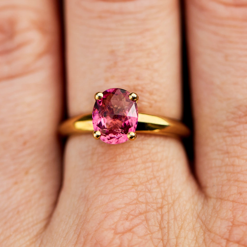 Ring NATURAE pink tourmaline.