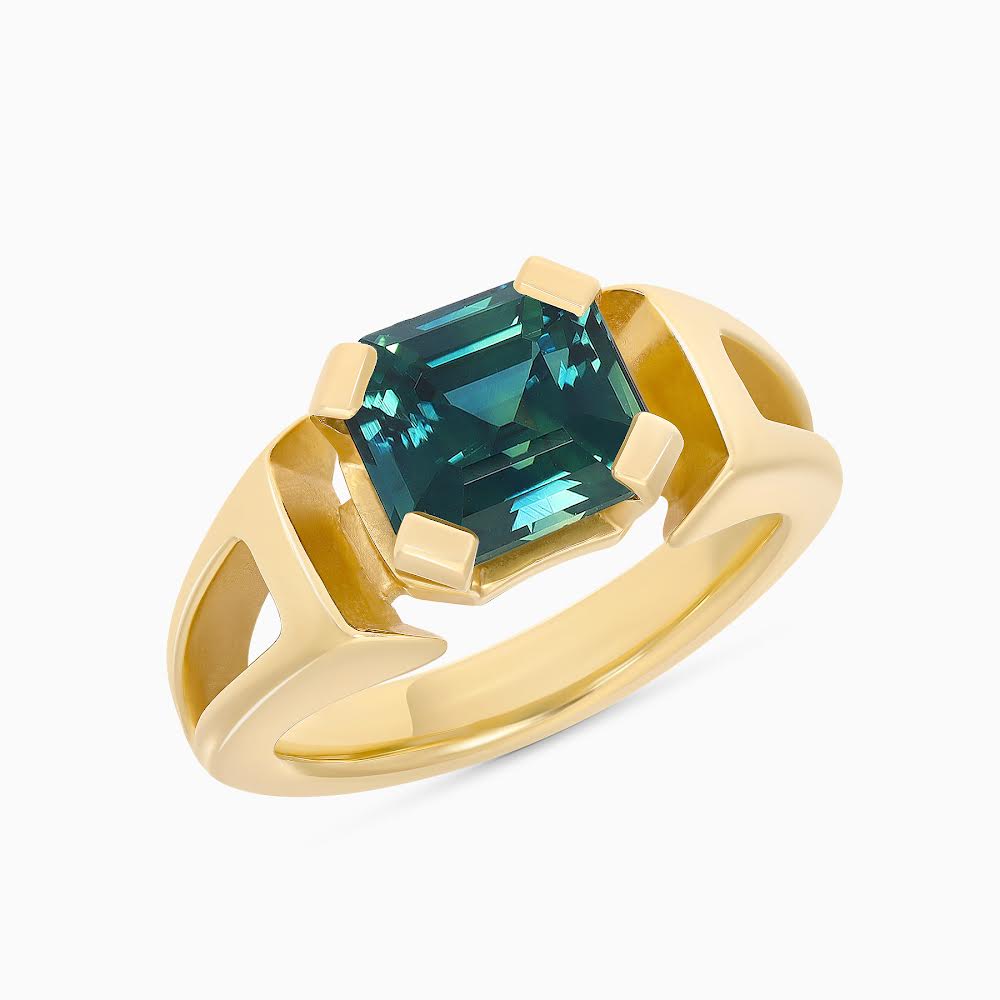Ring GABRIELLE Teal Sapphire