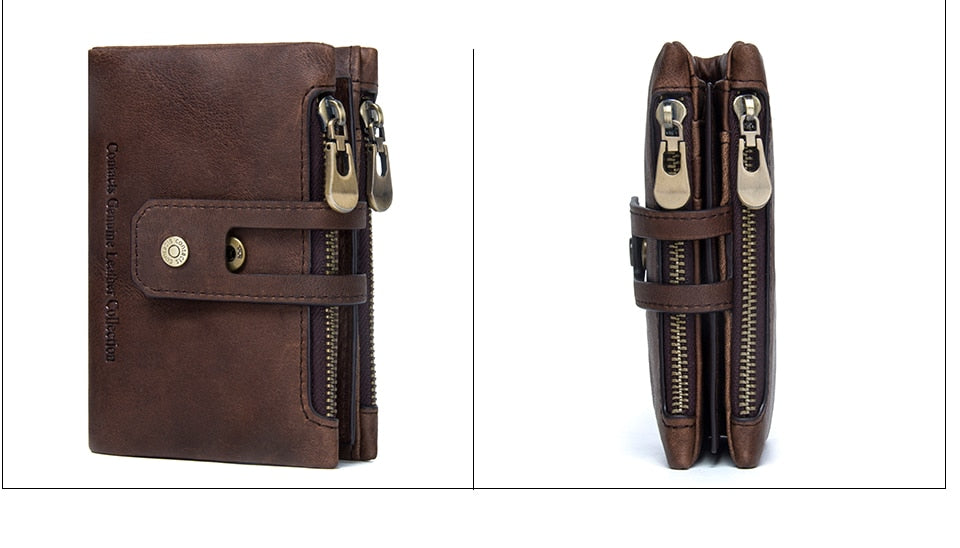 CONTACT'S 2018 Genuine Leather Men's Wallet