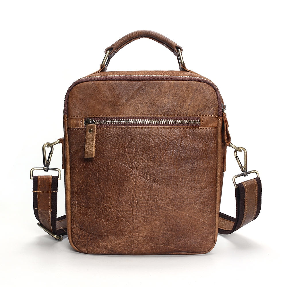 Genuine Leather Shoulder Bags - Dark