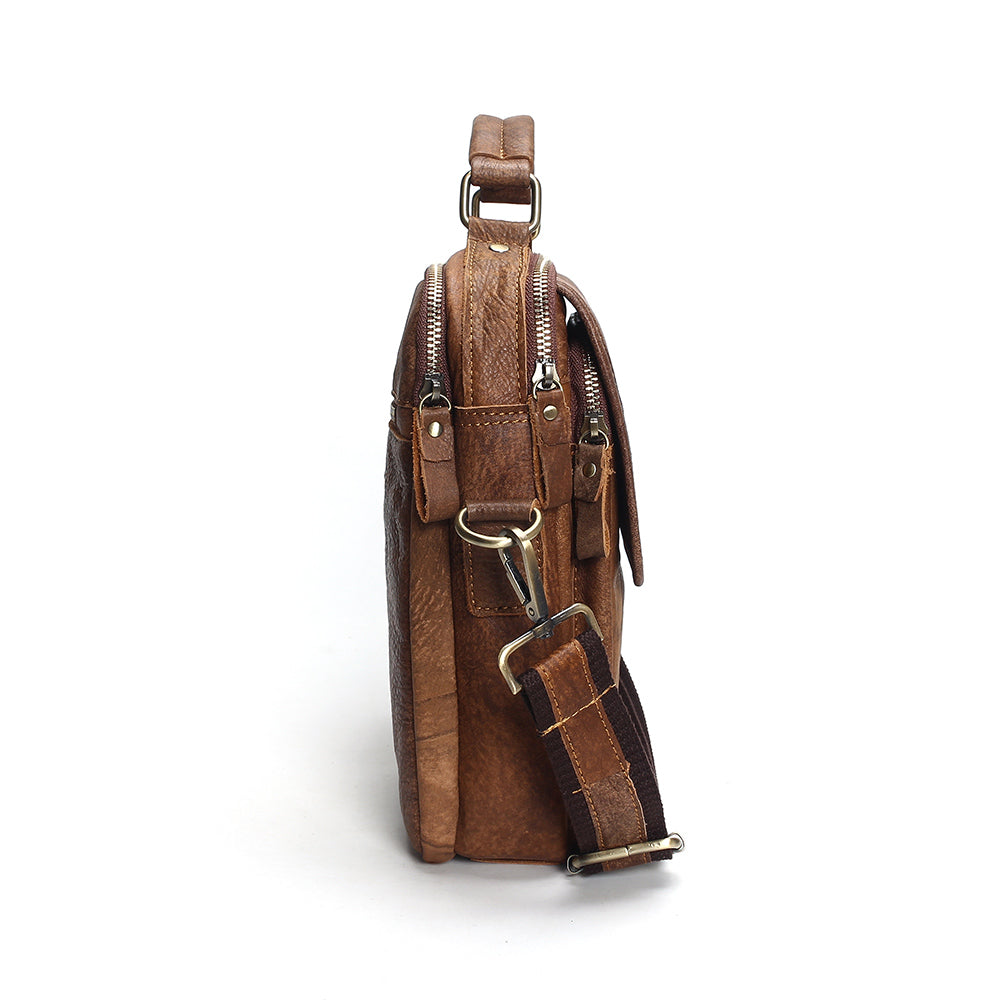 Genuine Leather Shoulder Bags - Dark