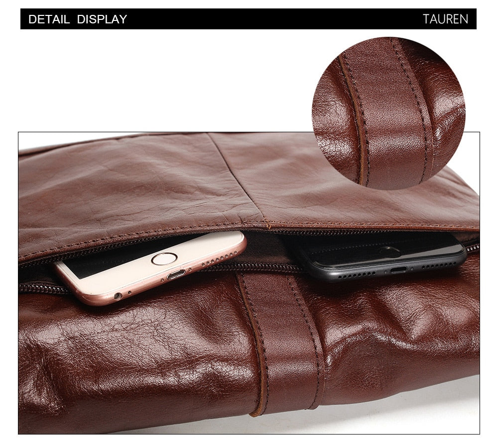 TAUREN Genuine Leather Handbag