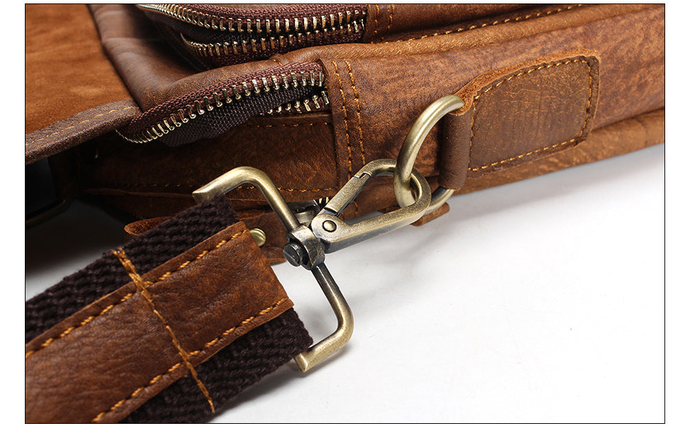 Genuine Leather Shoulder Bags - Dark