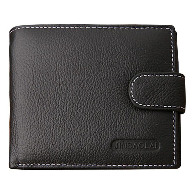 Men's Genuine Leather Wallet Cowhide Bifold