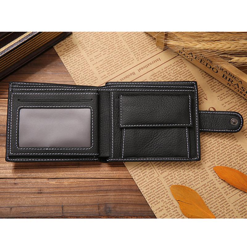 Men's Genuine Leather Wallet Cowhide Bifold