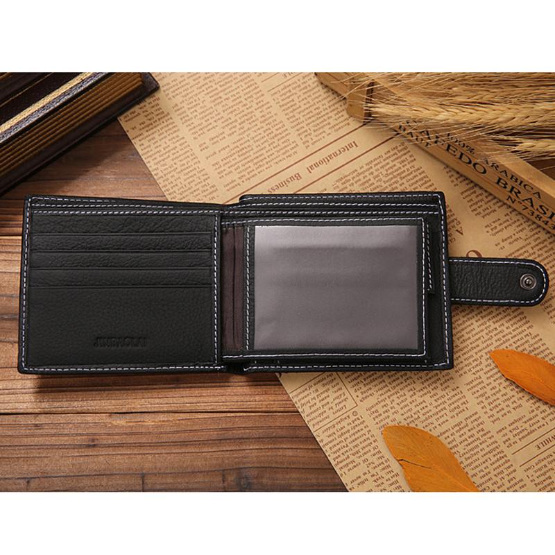 Men's Genuine Leather Wallet Cowhide Bifold